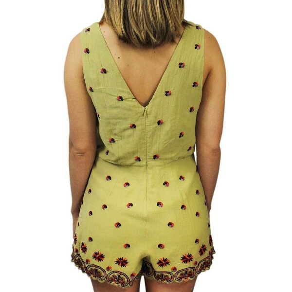 green romper women