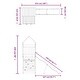 preview thumbnail 10 of 17, vidaXL Outdoor Playset Outdoor Backyard Playground Equipment for Kids Age 3-8 - 100" x 44.9" x 98"