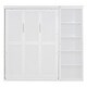 preview thumbnail 4 of 12, Full Size Foldable Wall Bed with Storage Shelves and Cabinet Design Ideal for Guest Rooms or Home Offices