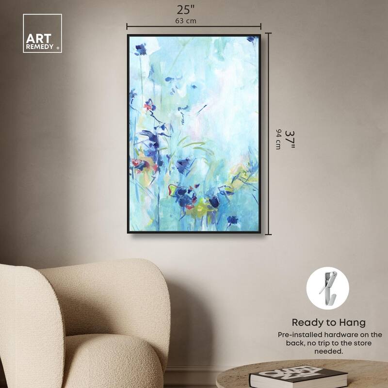 Heavenly Blue I Canvas by Art Remedy
