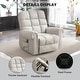 Oversized Rocker Manual Overstuffed Swivel Recliners for Big Man - Bed ...