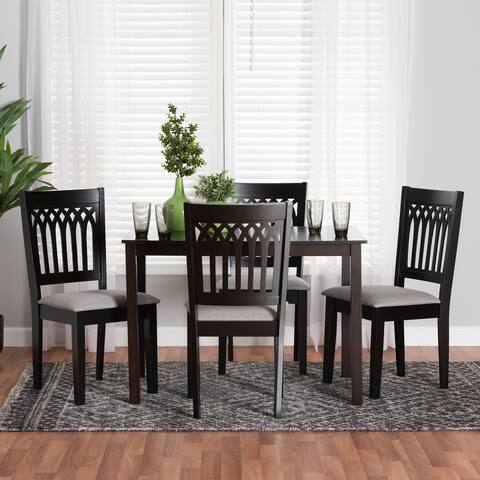 Genesis Modern styled Fabric and Wood Dining Set