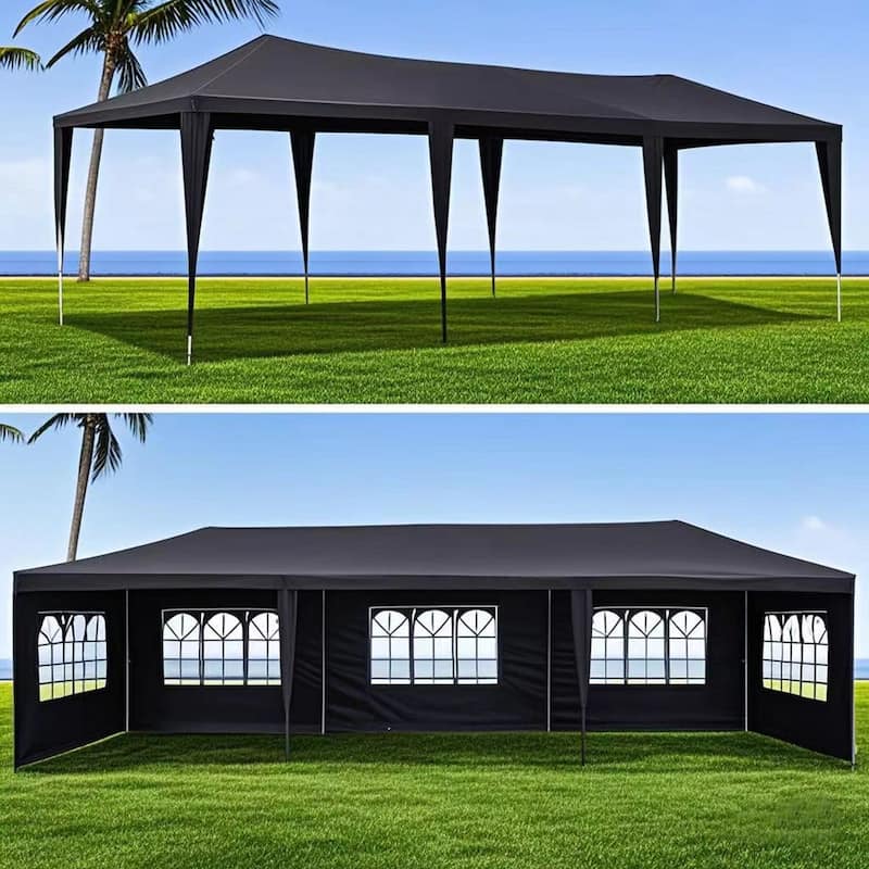 10 x 30 Wedding Party Canopy Tent Outdoor Gazebo with 8 Removable Sidewalls