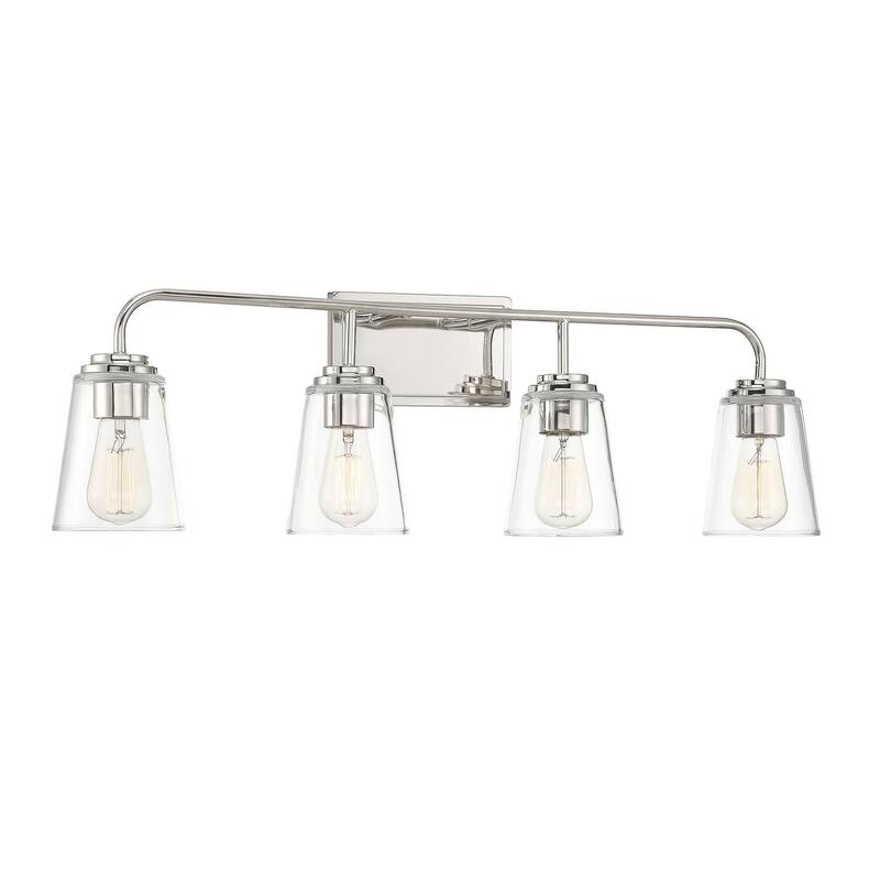 Meridian M80045 4 Light 32" Wide Bathroom Vanity Light with Tapered