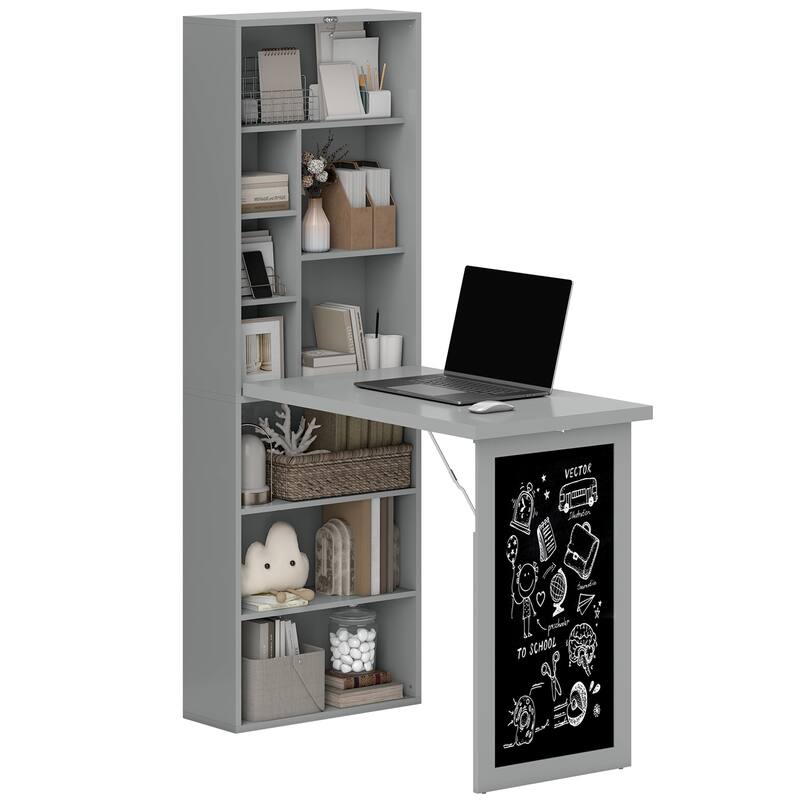 Fold-out Convertible Wall Mount Computer Office Desk