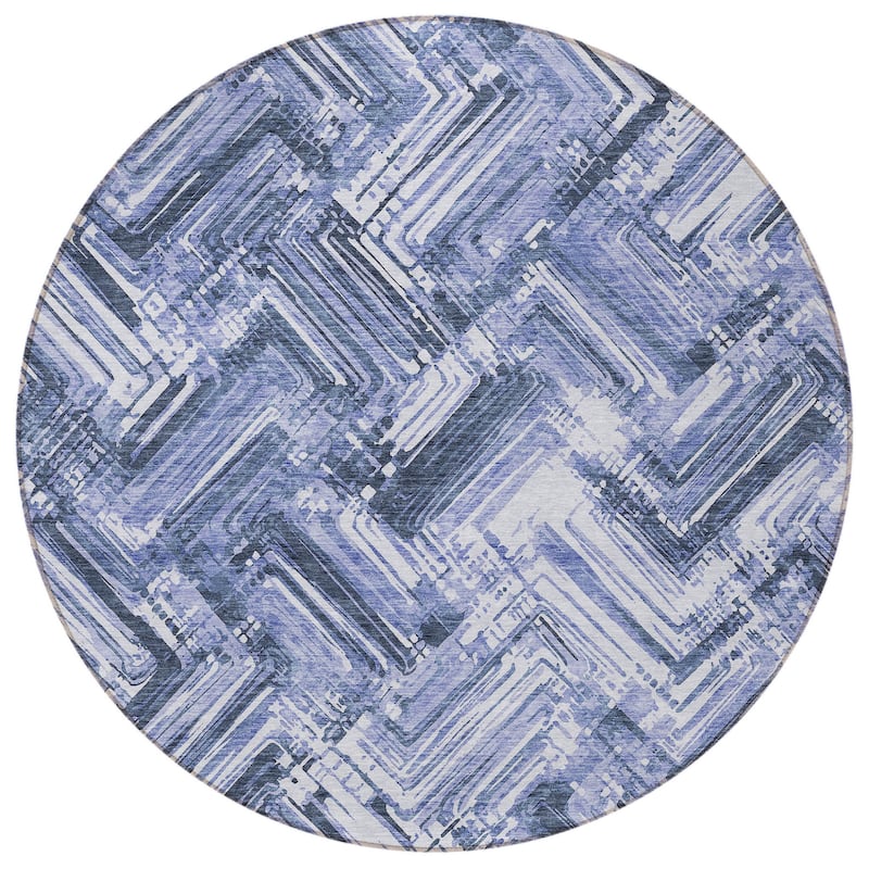 HomeRoots Geometric Transitional Rectangle Outdoor Rug