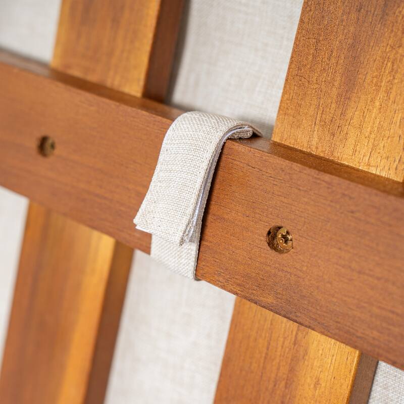 Christopher Knight Home - Outdoor Modern Solid Acacia Wood with Handwoven Rope Sides and Cushions Weather-Resistant