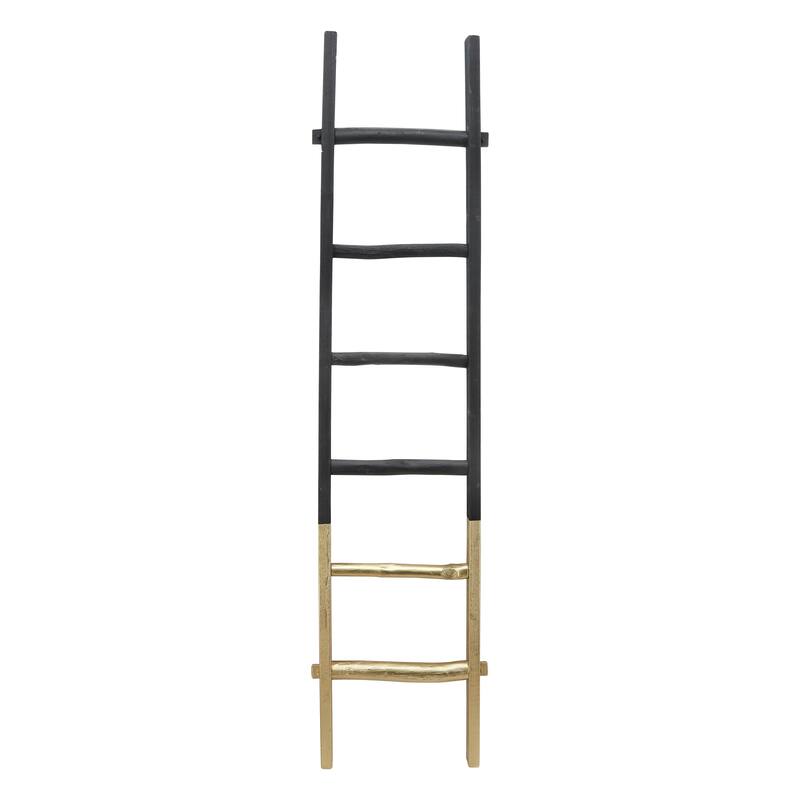 Sagebrook Home Rustic 6ft Tall Blanket Ladder, Decorative Freestanding Ladder For Storage - 19" x 2" x 76"