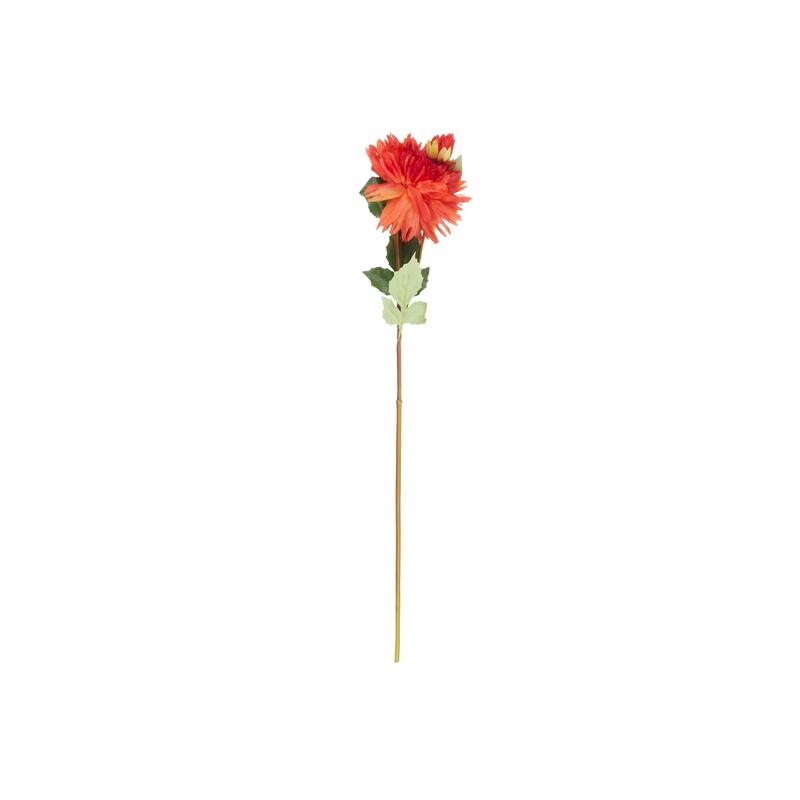 Red Polyester Tall Dahlia Artificial Flower Stem (Set of 8)
