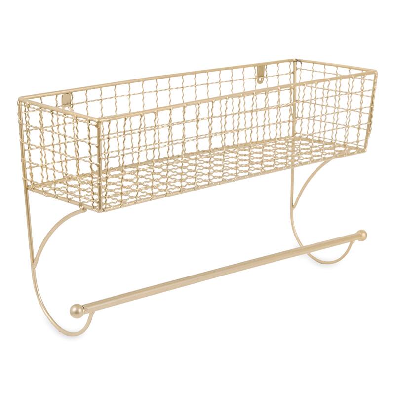 DII Farmhouse Towel Rack - Large Towel Bar - Gold