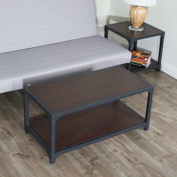 Shop Black Friday Deals On Porch Den Sigrid Coffee And End Table Set 40 X 20 X 18 20 X 20 X 20 On Sale Overstock 30551553
