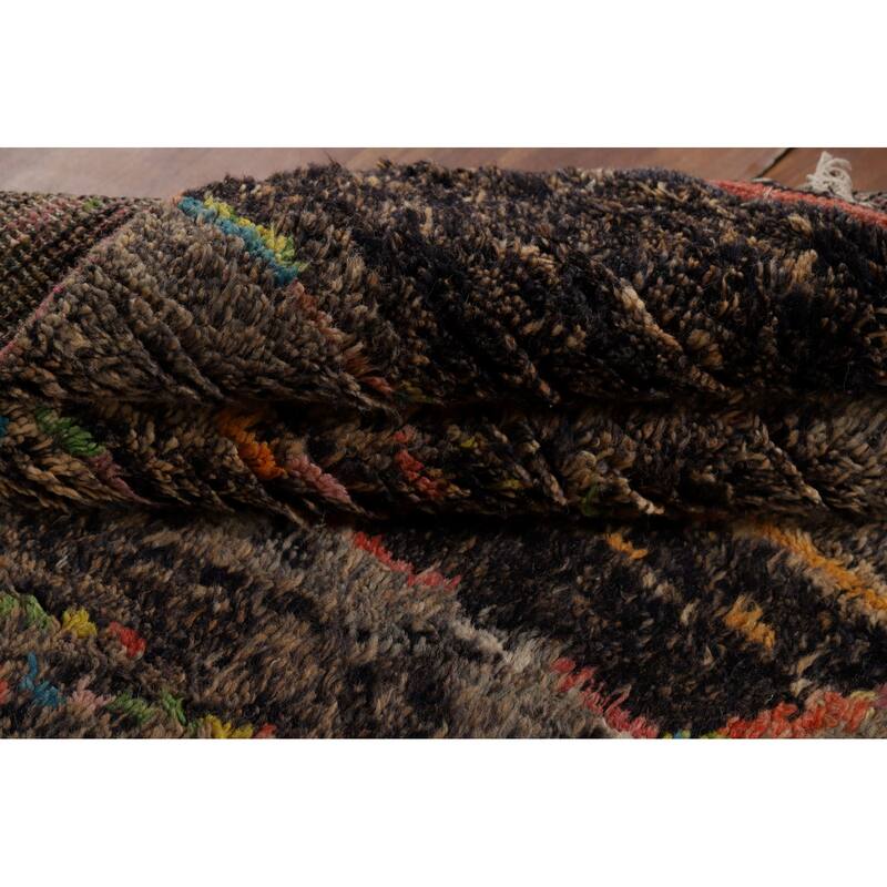 Plush Moroccan Style Area Rug Handmade Oriental Wool Carpet - 5'9" x 9'7"