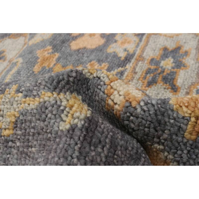 ECARPETGALLERY Hand-knotted Jules Serapi Navy Wool Rug - 8'1 x 9'10
