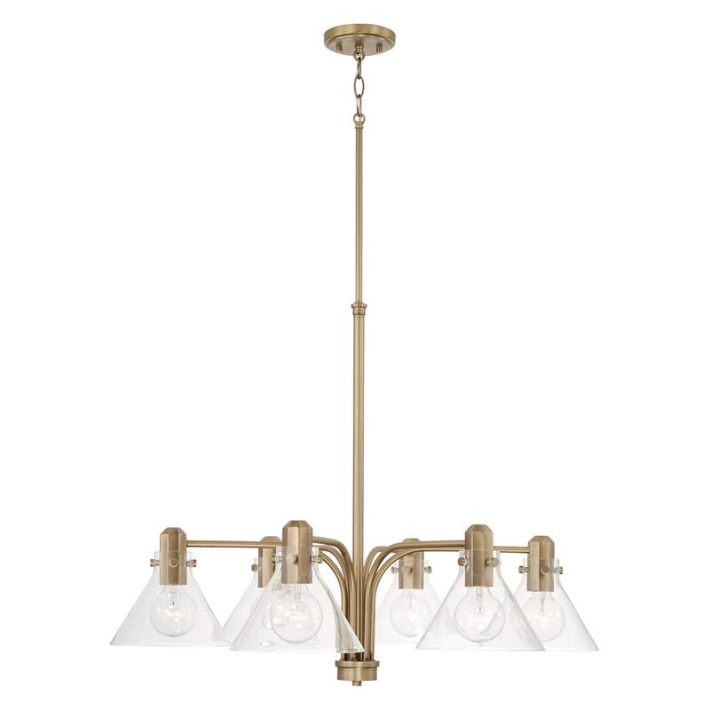 Greer 6-light Chandelier w/ Clear Glass