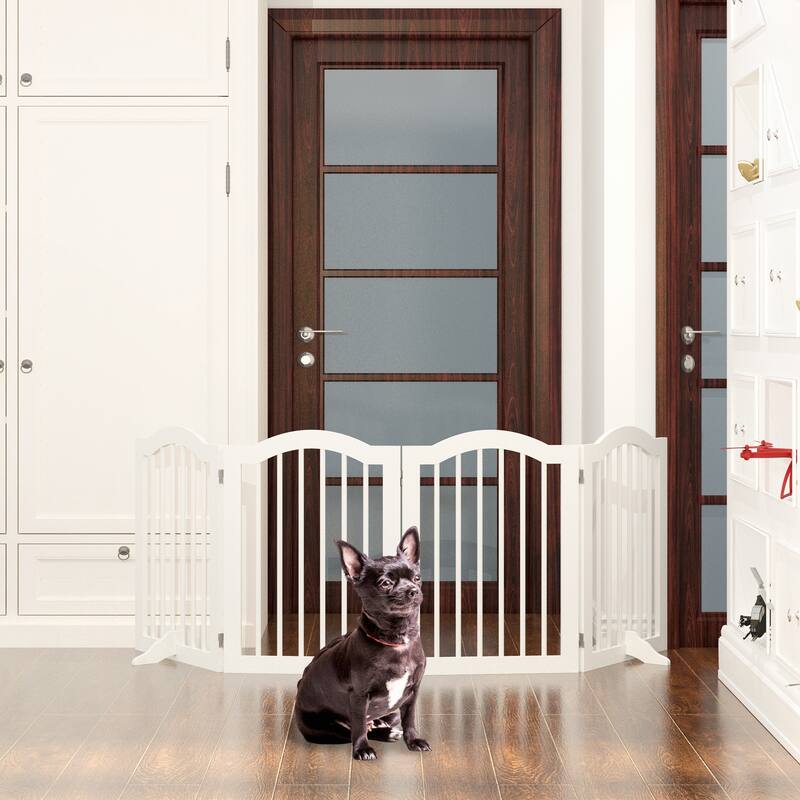 27.6" Height Tall Freestanding Pet Gate