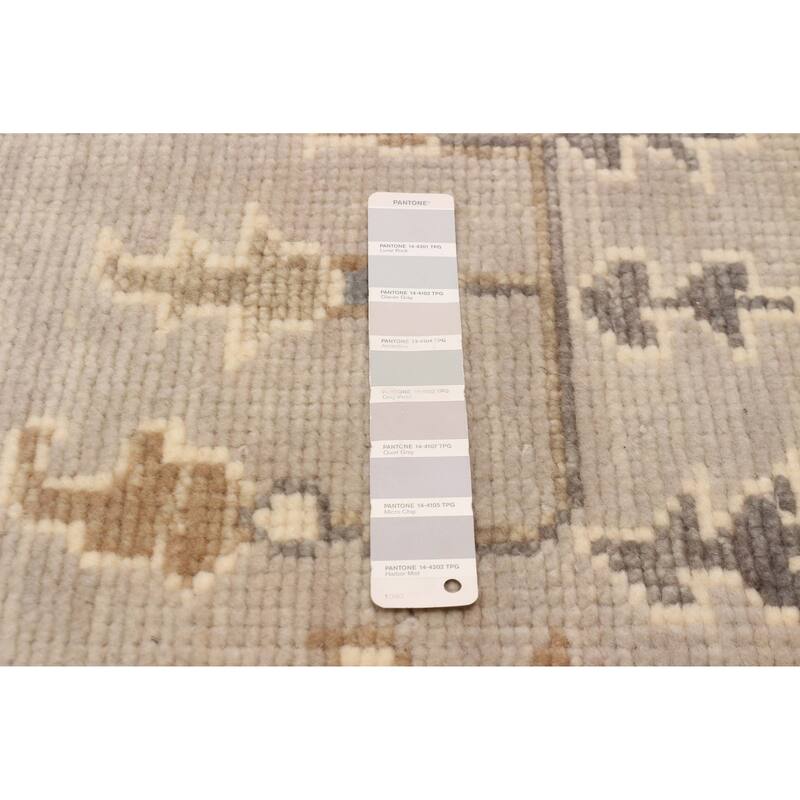 ECARPETGALLERY Hand-knotted Jules Serapi Grey Wool Rug - 9'1 x 11'10