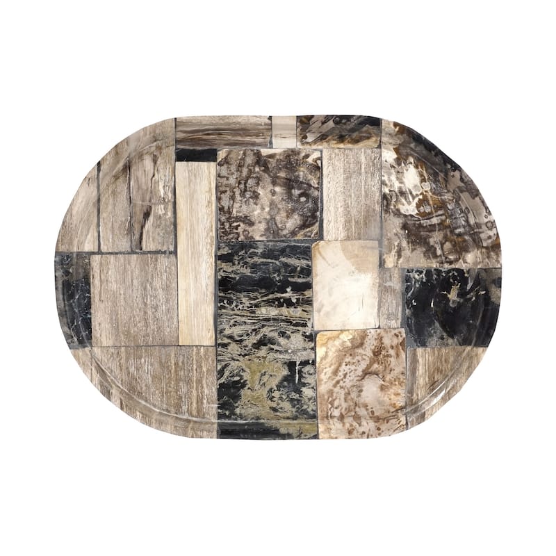 Elk Home Deckham Natural Finish Wooden 12 Inch Wide Tray