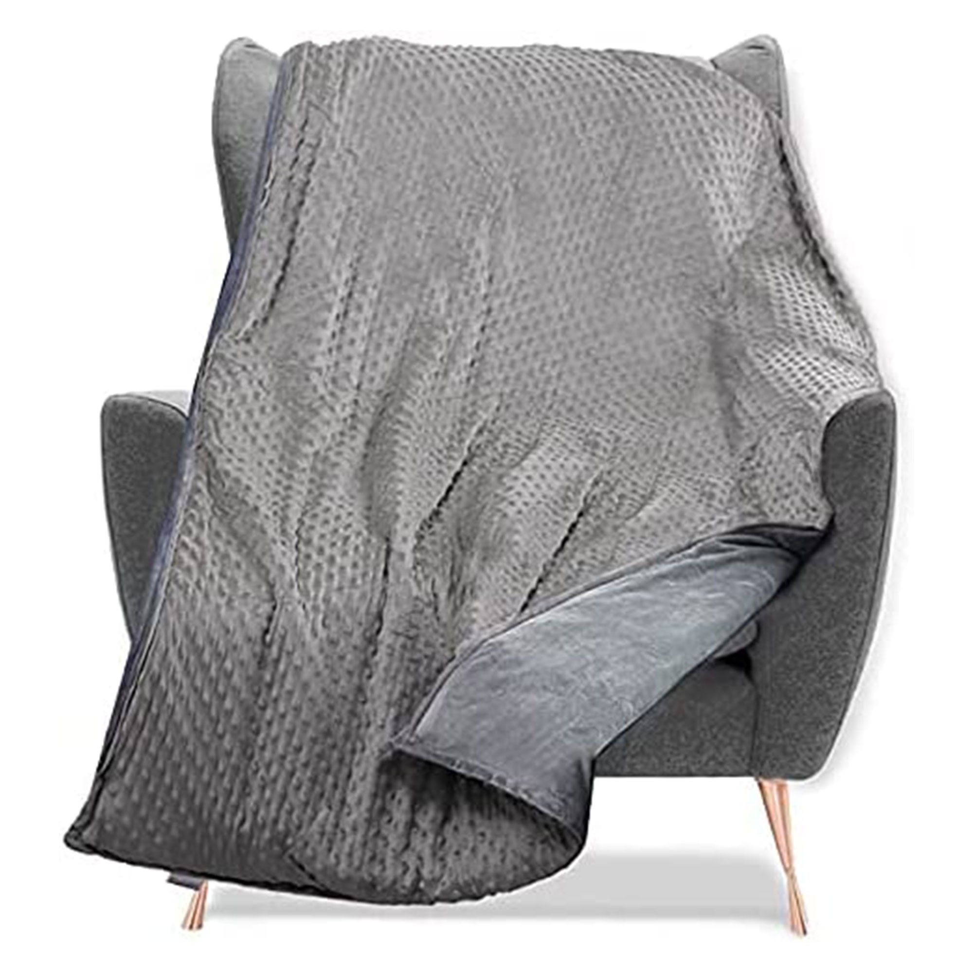 Quility 15 Pound Weighted Blanket Duvet Cover for Adults F Q 60
