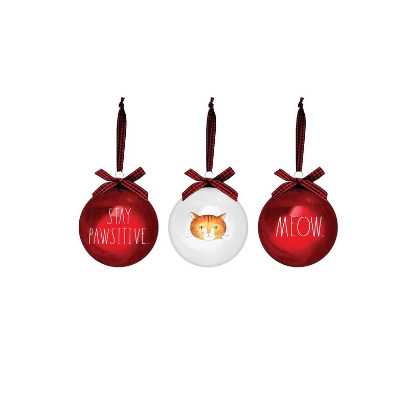 Rae Dunn Set of 3 PET THEMED CHRISTMAS Ornaments