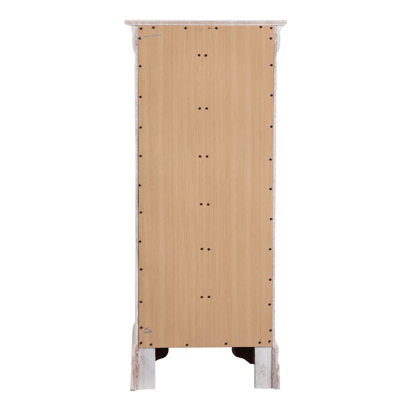 7-Drawer Wooden Bedroom Chest - 51" - White