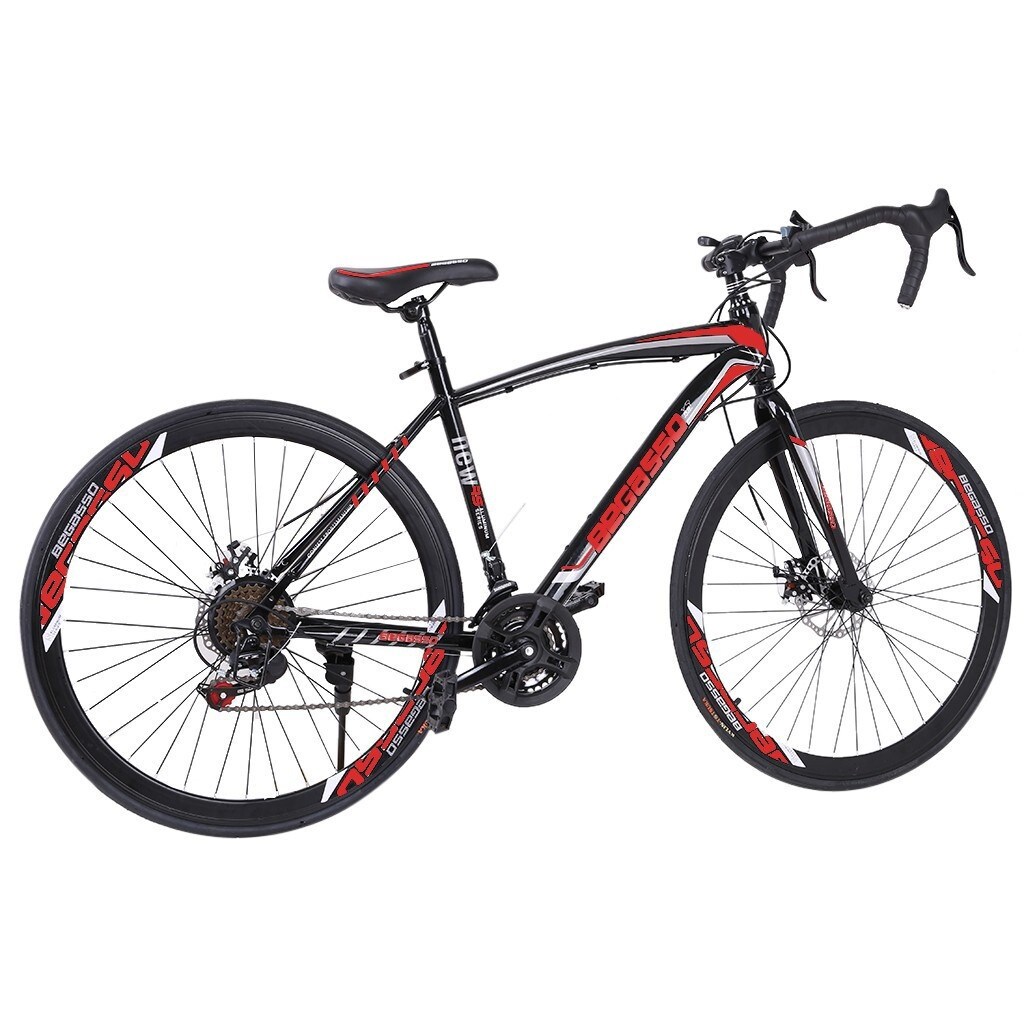Begasso Simanos Aluminum Full Suspension Road Bike 21 Speed Disc  display picture 1