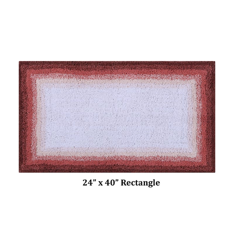 Better Trends 100% Cotton Super Soft & Highly Water Absorbent Bathroom Rugs-Torrent Collection Tufted Machine Washable Bath Mats - 24" x 40" Rectangle - Rose