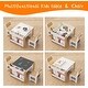 preview thumbnail 17 of 16, Kids Art Table and Chair Set, 3 in 1 Activity Table with 2 Chairs