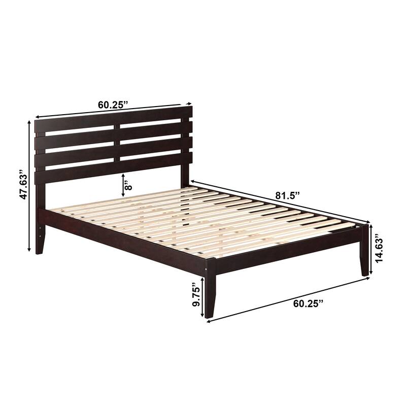 Oxford Queen Platform Bed in Espresso