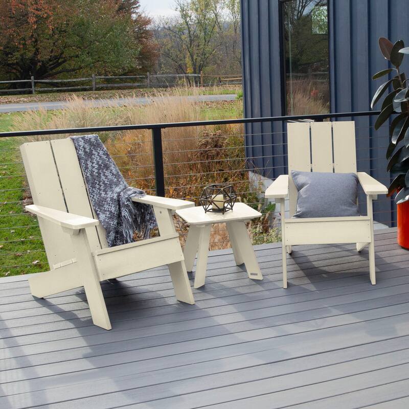 HIGHWOOD 3-piece Adirondack Chairs and Side Table Set