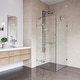 preview thumbnail 14 of 18, VIGO Monteray 30"D x 30"W x 73"H Frameless Hinged Shower Enclosure