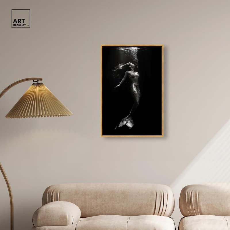 Mermaid Deep Canvas by Art Remedy