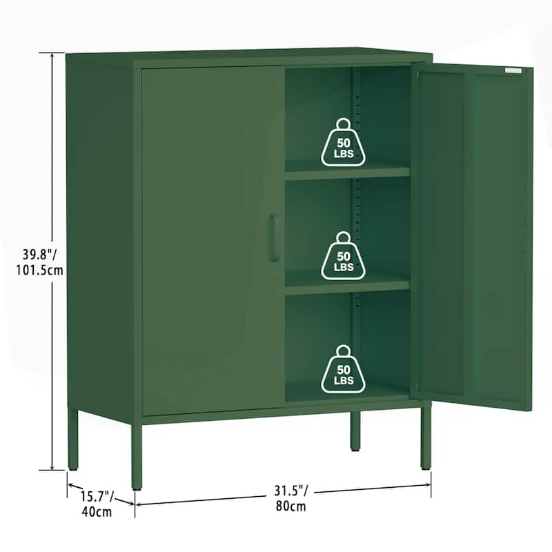 Versatile Metal Storage Cabinet for Various Spaces and Demands