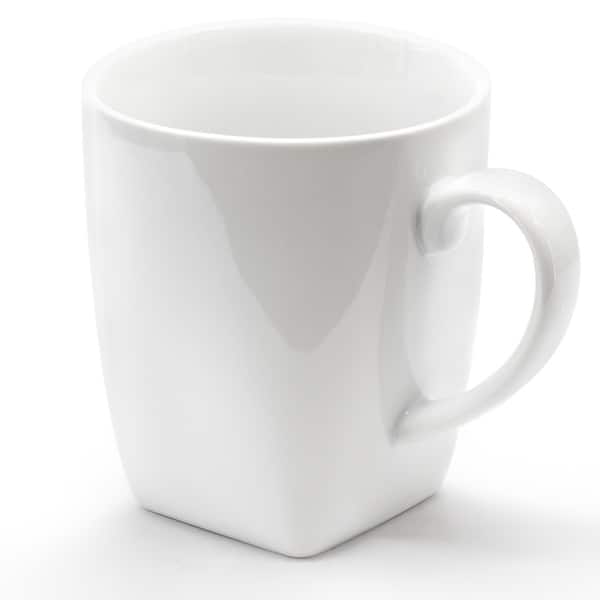 Our Table Simply White 6 Piece 13.26 Ounce Porcelain Mug Set in White - Bed  Bath & Beyond - 40117833