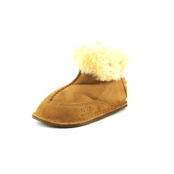 Ugg Australia I Boo Toddler Round Toe Suede Tan Winter Boot