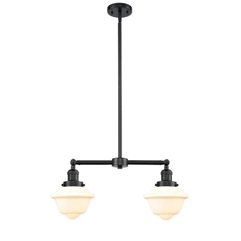 Innovations Lighting Small Oxford 2 Light 24" Wide Linear Chandelier
