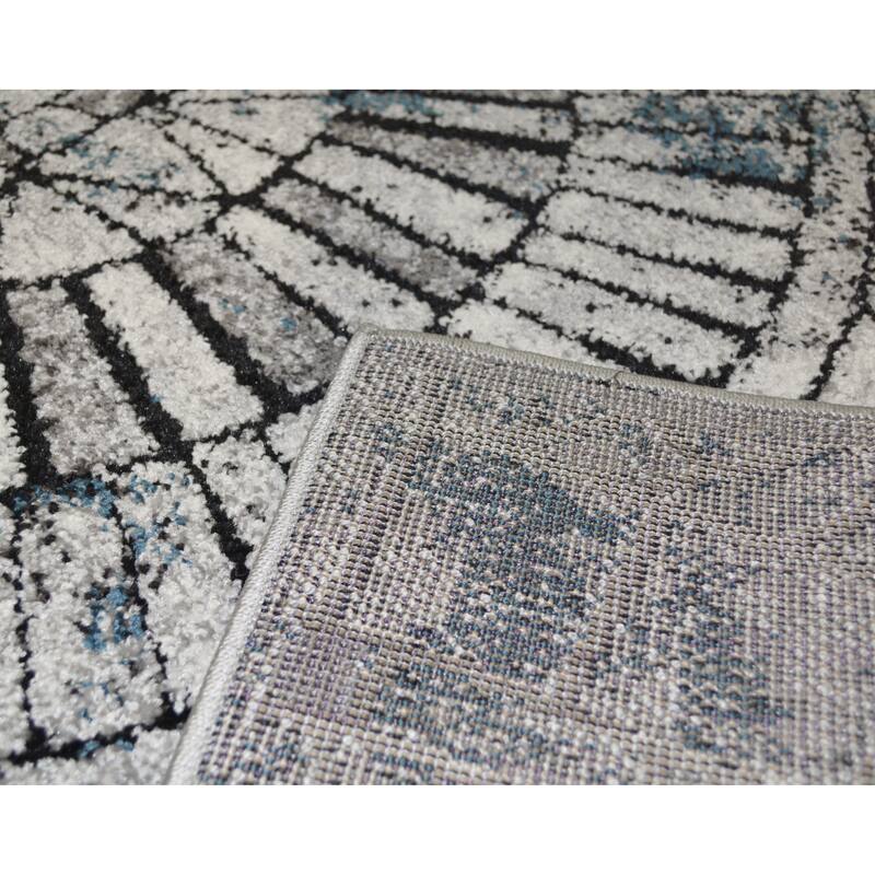 Titan Multi Contemporary Ornate Stylish Area Rug