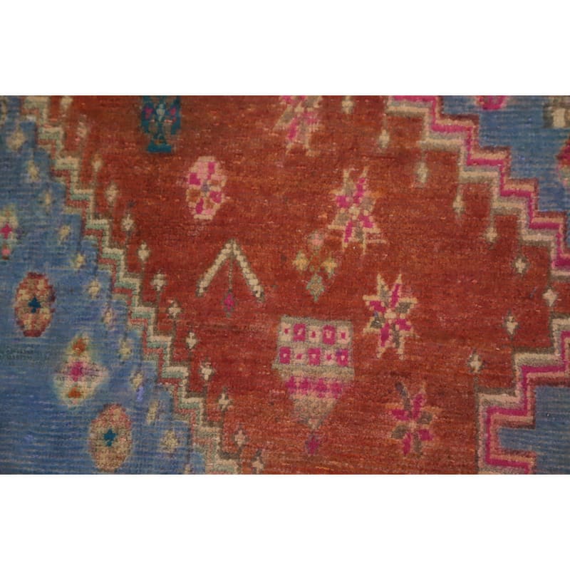 Hand Knotted Oriental 100% Wool Carpet Traditional Tribal Oranges & Rust Sirjan Area Rug - 6' 6'' X 4' 2''