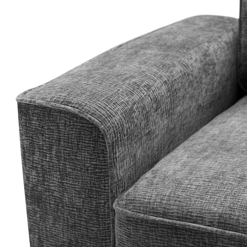 Compact 2-Seater Loveseat Sofa, Plush Cushion Couch for Small Spaces, Living Room, or Dorm