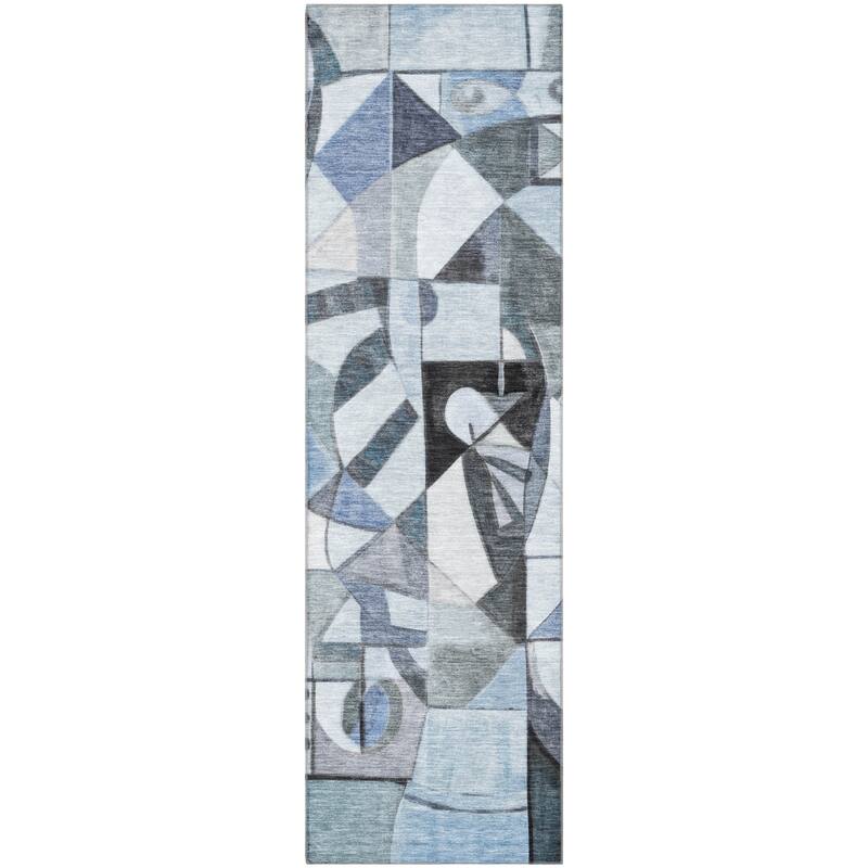 Premium Washable Super Soft Mosaic Contemporary Mayfield Rug
