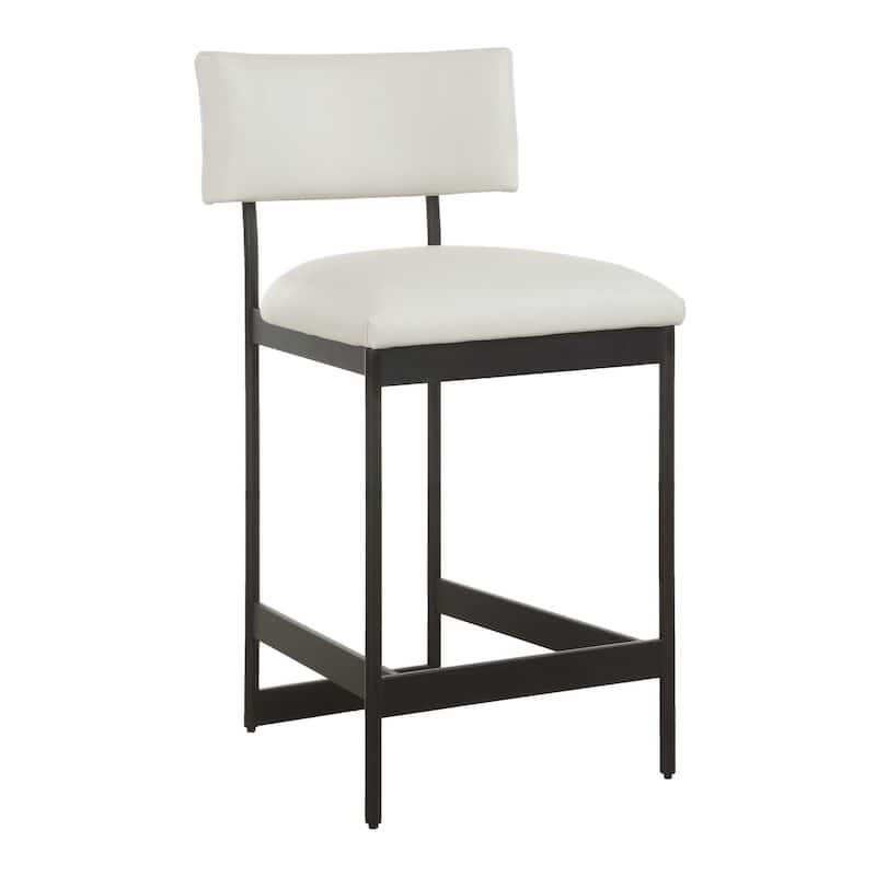 Uttermost Apsley Black Counter Stool - 18"W x 22.5"D x 37"H