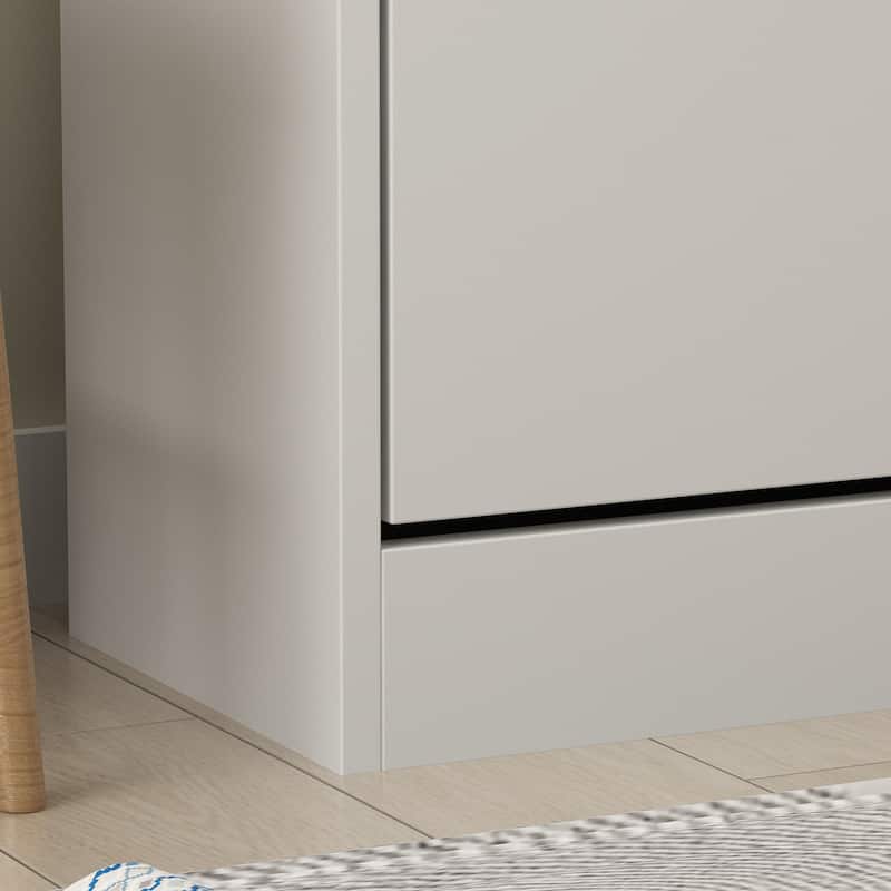 Home Modern 3 Drawer Shoe Cabinet 3-Tier Shoe Rack Storage Organizer