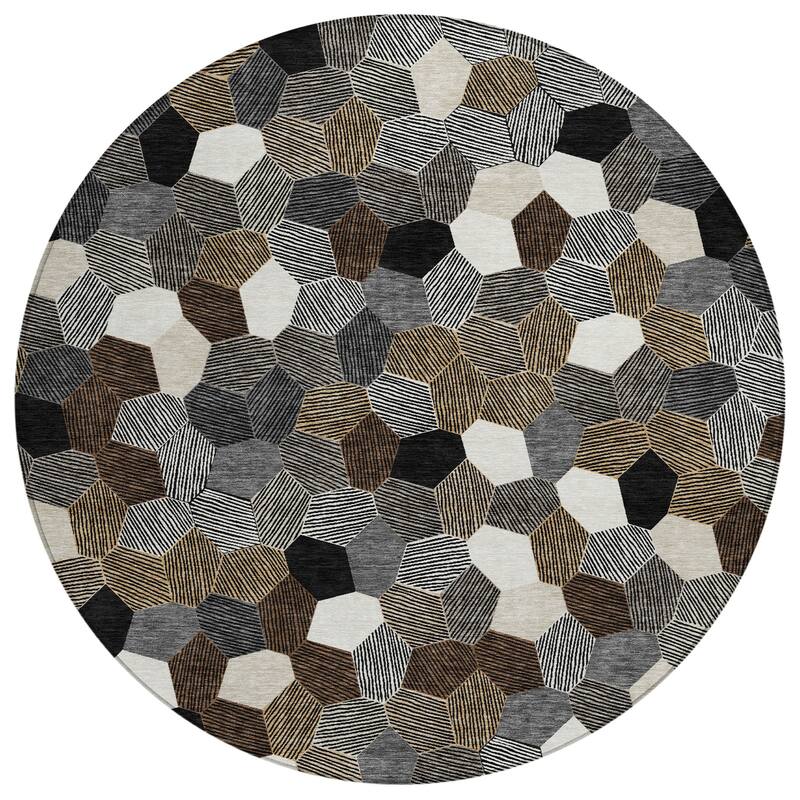 Machine Washable Indoor/ Outdoor Modern Loyd Chantille Rug