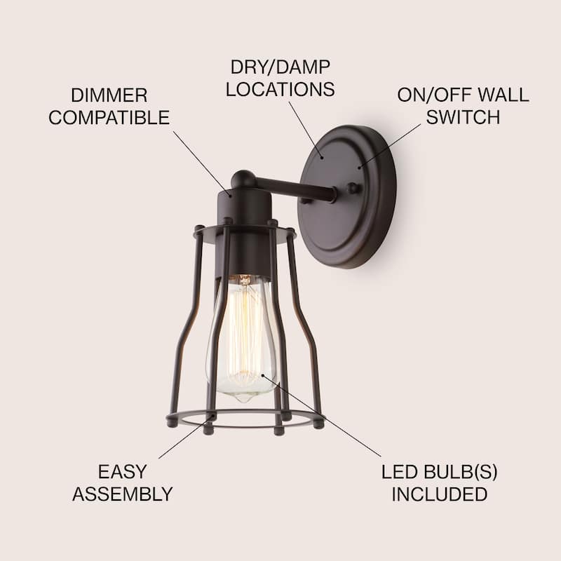 Evelyn Metal Vanity Light, by JONATHAN Y