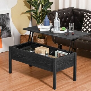 Lift Top Coffee Table with Hidden Storage, Spacious Adjustable Desk ...
