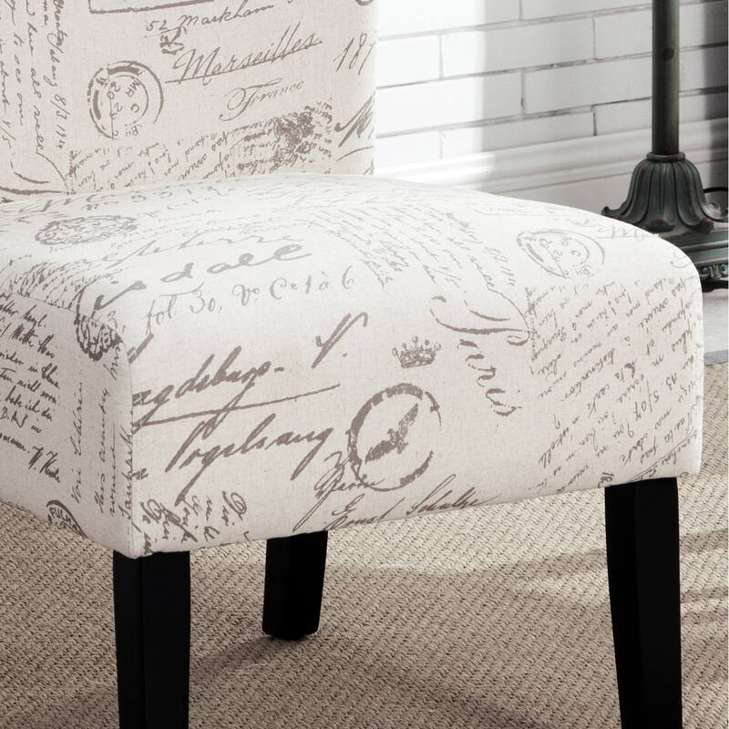 White 29.13" Upholstered Accent Chair