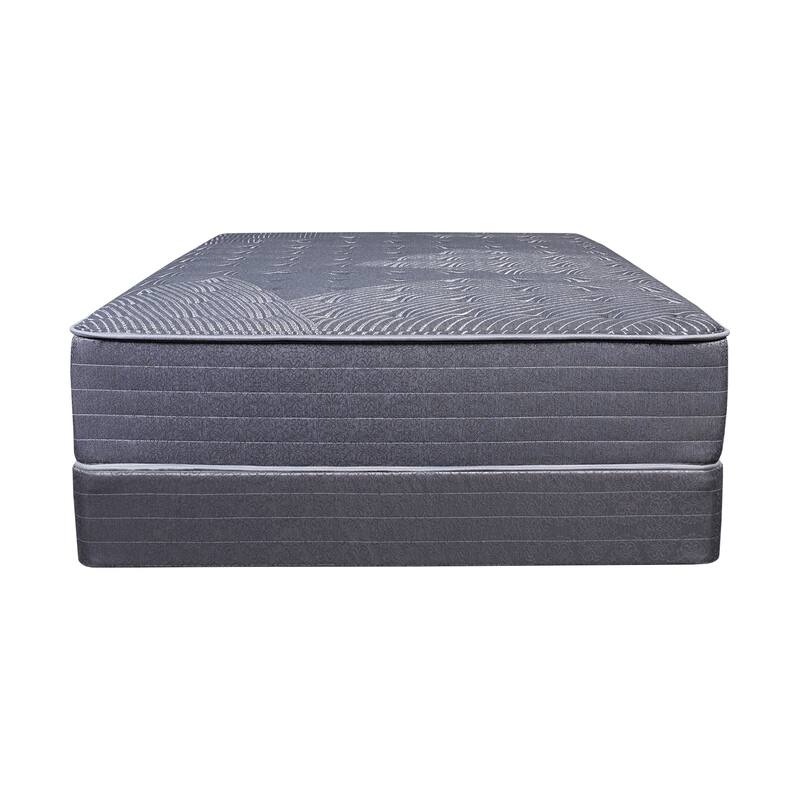 Onetan, 13-Inch Firm Tight top Pocket Coil Hybrid Foam Encased Mattress, with optional 4" or 8" Wood Box Spring set. - Full - Low Profile