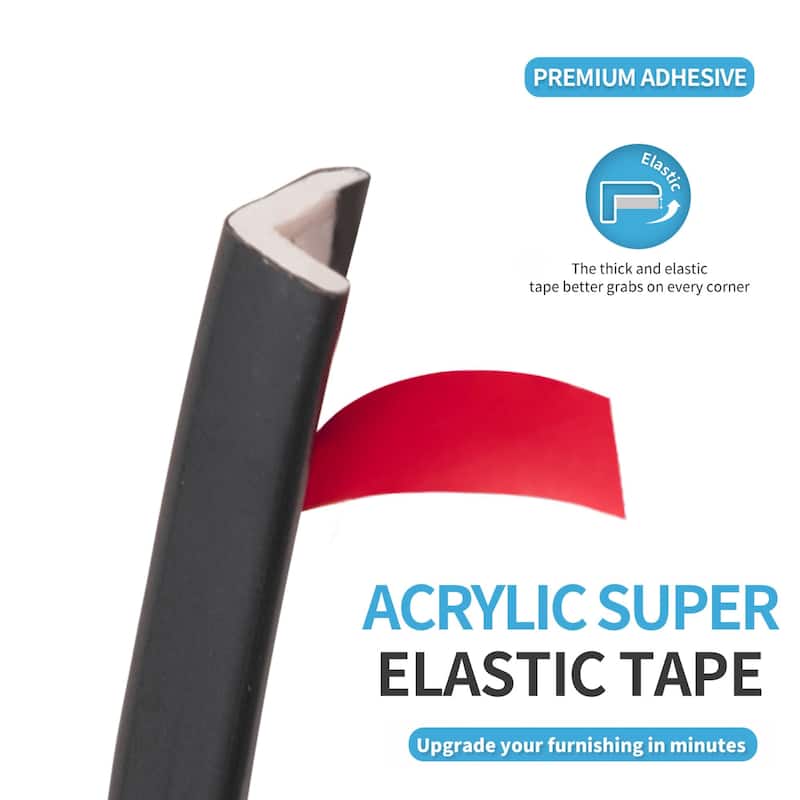Art3d 20ft Peel and Stick Vinyl Corner Trim for Tile and Wall Edges