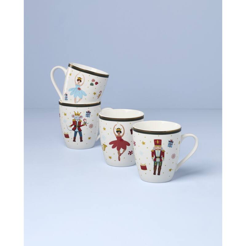 Lenox Nutcracker Ballet Mugs, Set of 4