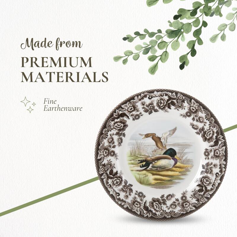 Spode Woodland Dinner Plate Birds Motif - 10.5