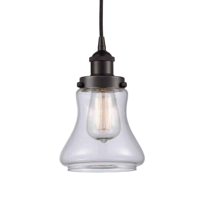 Innovations Lighting 616-1PH-10-6 Bellmont Pendant Bellmont 6" Wide - Oil Rubbed Bronze / Clear